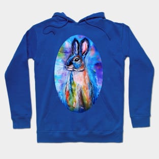 blue bunny Hoodie